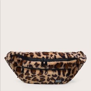 Fur Leopard Fanny Pack